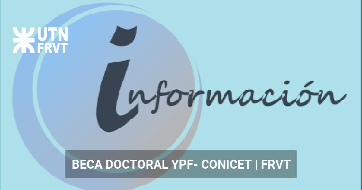 CONICET Doctoral Scholarship 2026