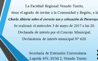 Charla Abierta sobre el correcto uso y colocación de Pararrayos