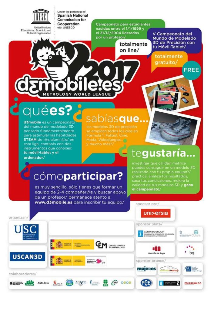 V campeonato del mundo de modelado 3D de precisión con tu movil o tablet