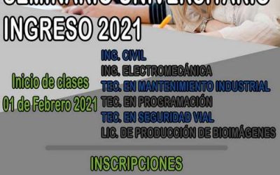 Seminario universitario de ingreso 2021