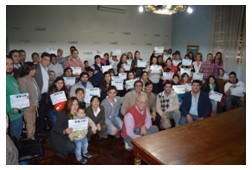 Alumnos de Auxiliar de Electricidad Domiciliaria recibieron su certificado