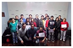 Entrega de certificados oficiales a egresados del curso de Auxiliar en Instalaciones Eléctricas Domiciliarias 2015