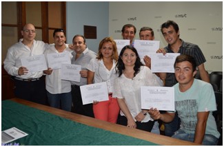 Entrega de certificados de la Capacitación Laboral dictada por la Mesa Multisectorial