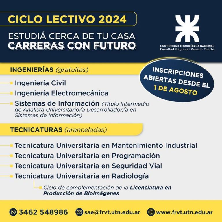 Ciclo lectivo 2024: ya están abiertas las inscripciones para estudiar ...