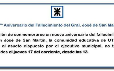 Aniversario del Fallecimiento del Gral. José de San Martín