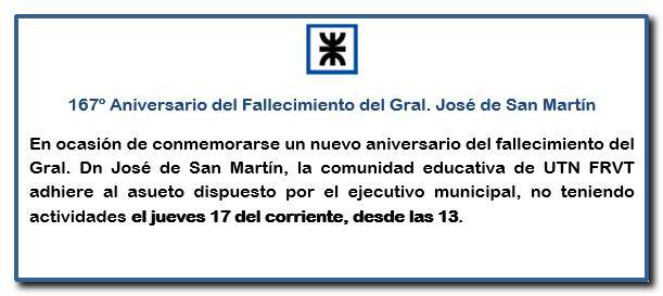 Aniversario del fallecimiento del Gral. Jose de San Martin