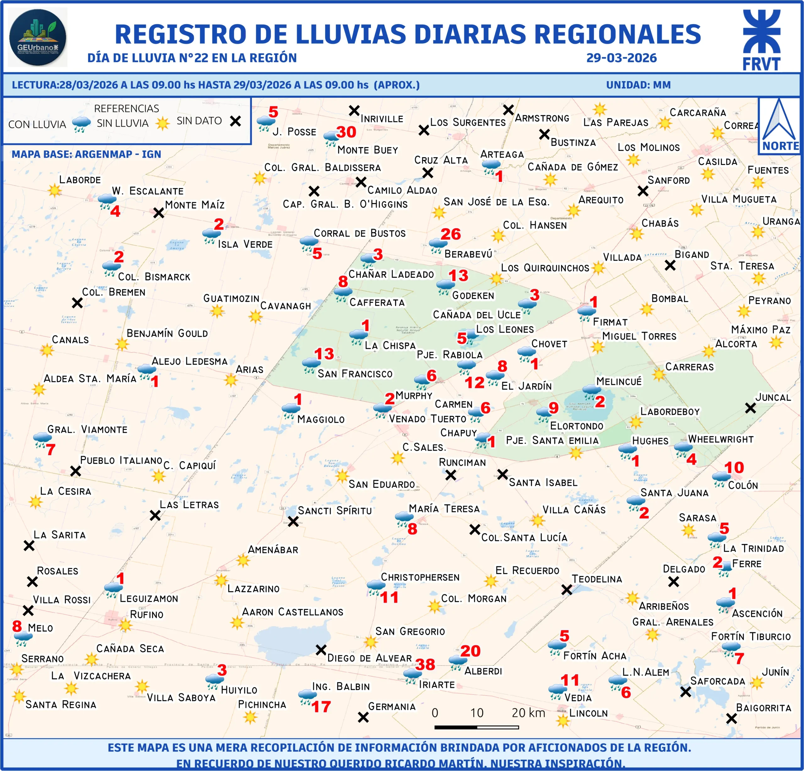 Lluvia N°22 29-03-26
