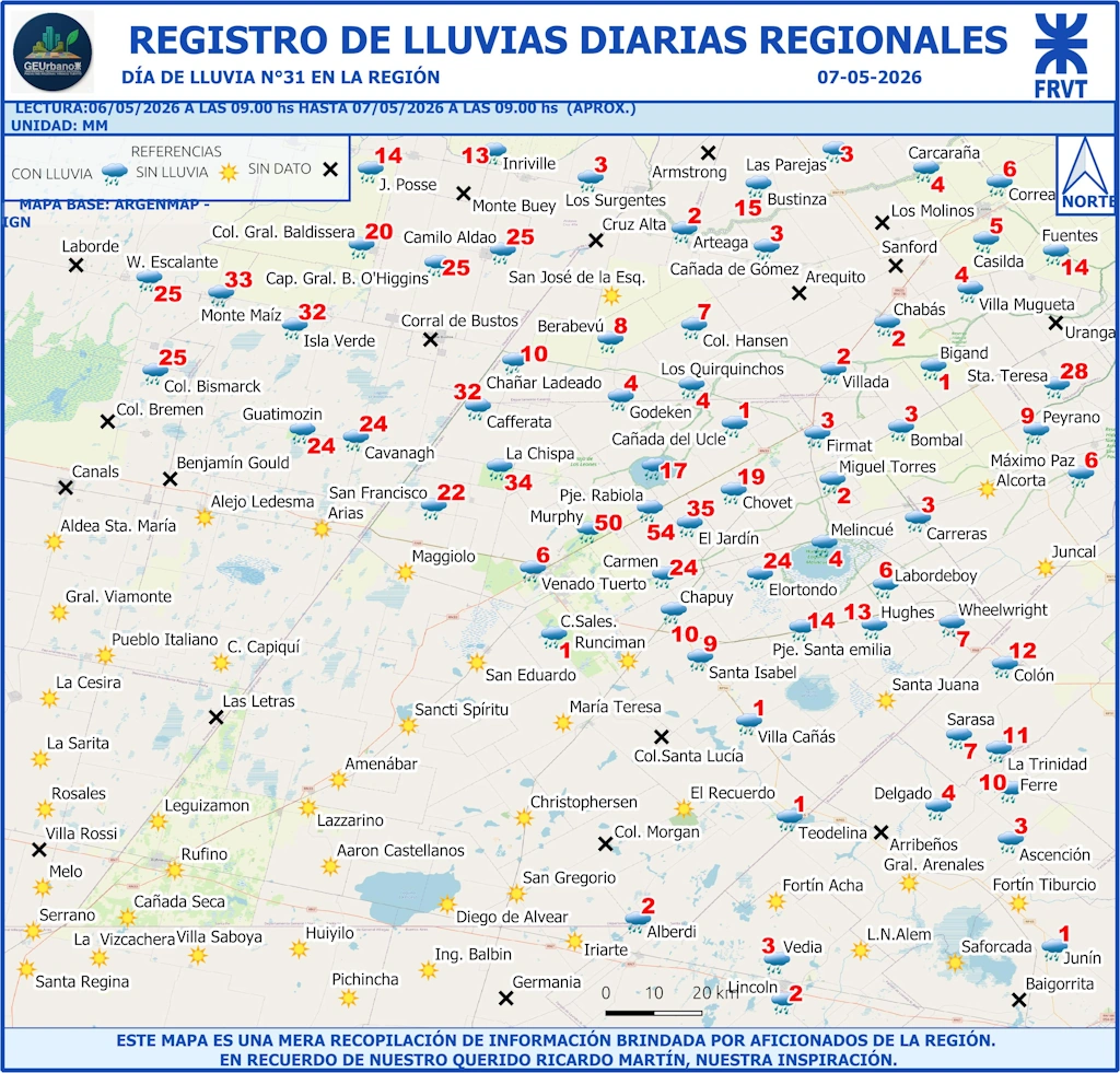 Día de lluvia Nº31 07-05-2026